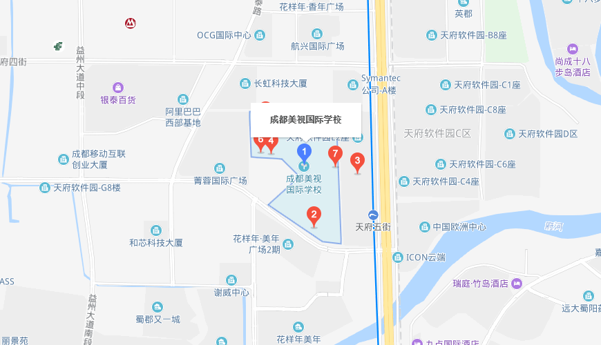 成都美视国际学校地图图片