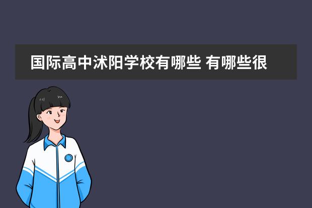 国际高中沭阳学校有哪些 有哪些很牛的县级中学?