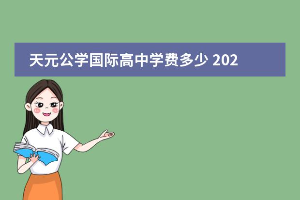 天元公学国际高中学费多少 2022年天元公学录取分数线