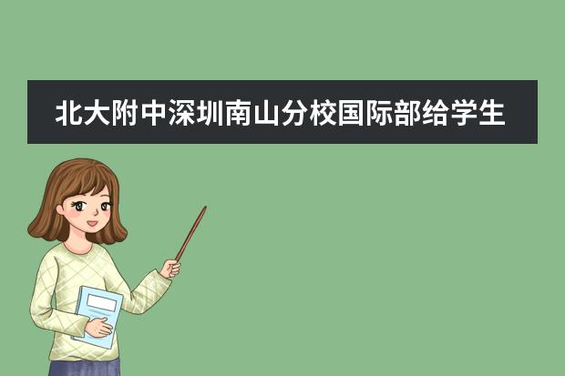 北大附中深圳南山分校国际部给学生怎样的教育？