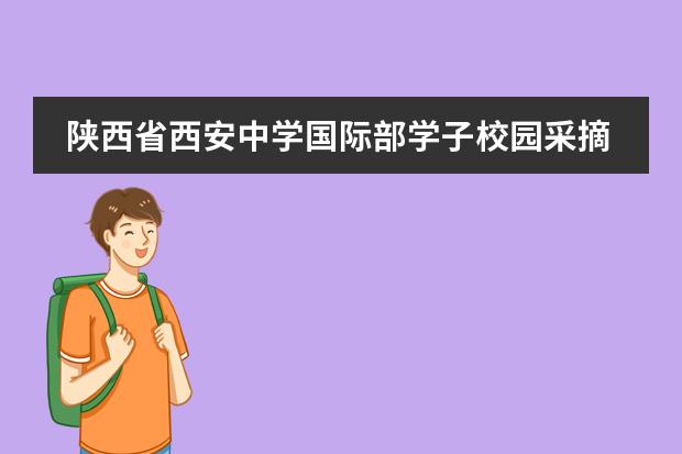 陕西省西安中学国际部学子校园采摘劳动实践活动