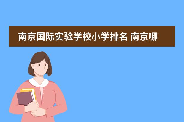 南京国际实验学校小学排名 南京哪些小学排名前30?