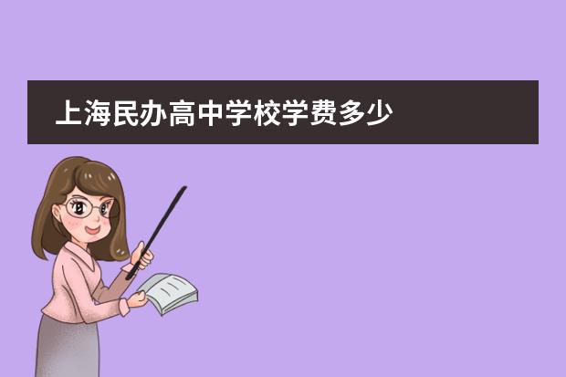 上海民办高中学校学费多少