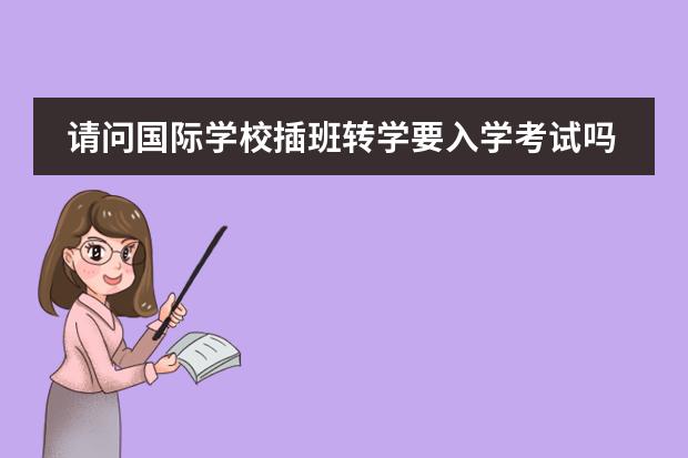 请问国际学校插班转学要入学考试吗?