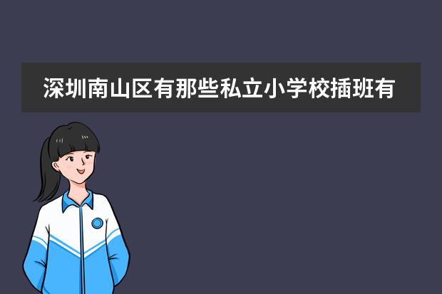 深圳南山区有那些私立小学校插班有名额（深圳春蕾小学插班生招生条件）