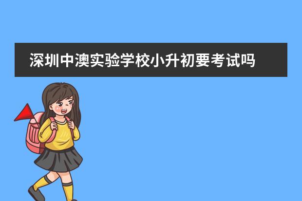 深圳中澳实验学校小升初要考试吗