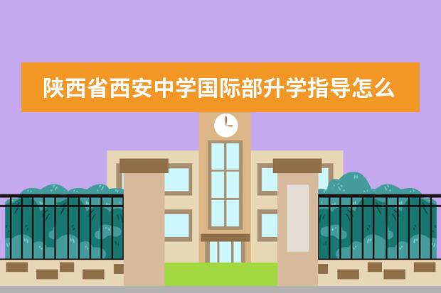 陕西省西安中学国际部升学指导怎么参加，是怎样的？