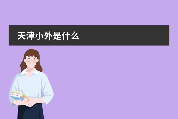 天津小外是什么