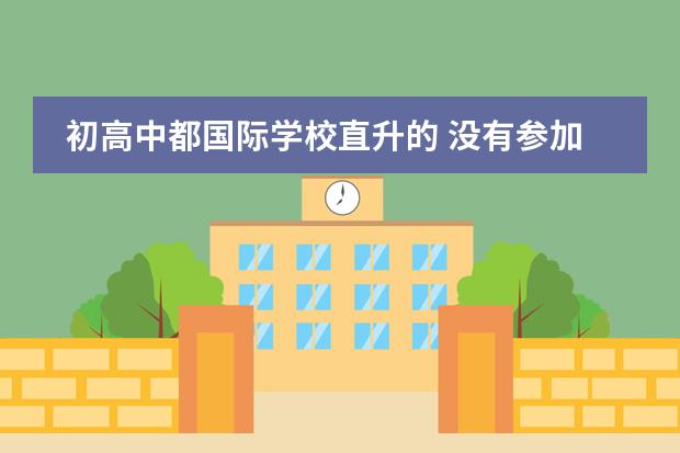 初高中都国际学校直升的 没有参加高考 现在不想选择留学 请问高中毕业可以报考上戏中戏之类的学校吗?