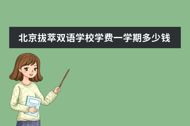 北京拔萃双语学校学费一学期多少钱？