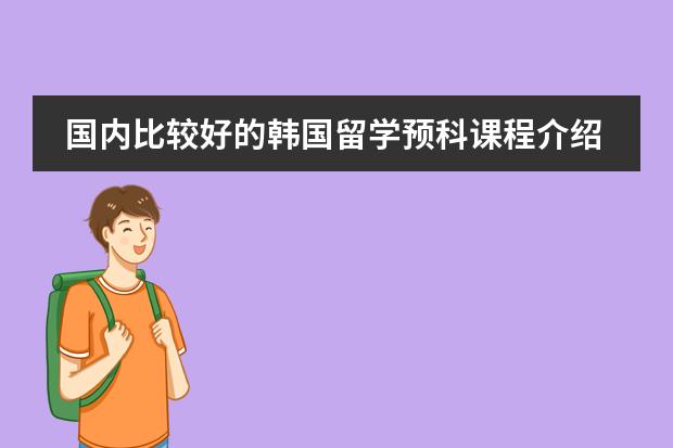国内比较好的韩国留学预科课程介绍（哪有学韩语）