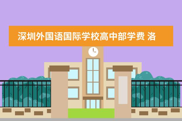 深圳外国语国际学校高中部学费 洛阳华洋国际学校高中部收费
