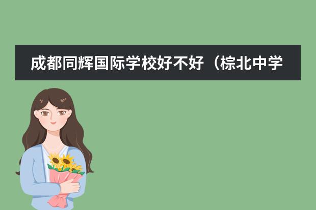 成都同辉国际学校好不好（棕北中学在成都排名）