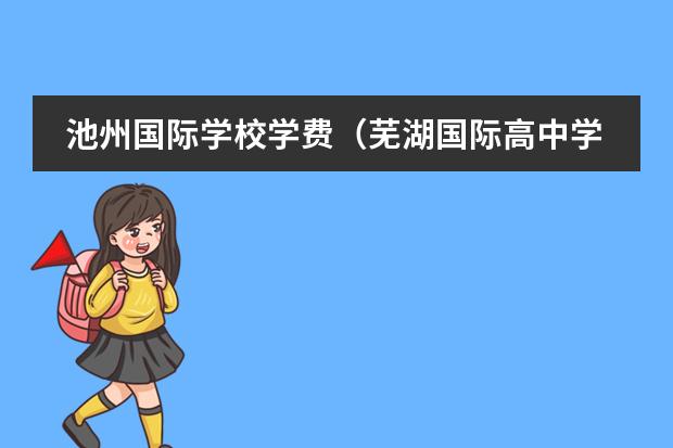 池州国际学校学费（芜湖国际高中学费）