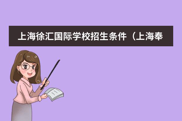 上海徐汇国际学校招生条件（上海奉贤区国际双语学校入学条件）