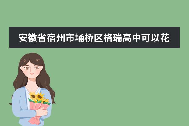 安徽省宿州市埇桥区格瑞高中可以花钱上吗
