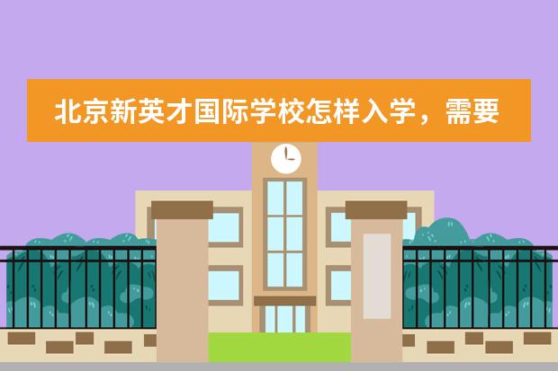 北京新英才国际学校怎样入学,需要考试么? 2023年幼升小最新政策