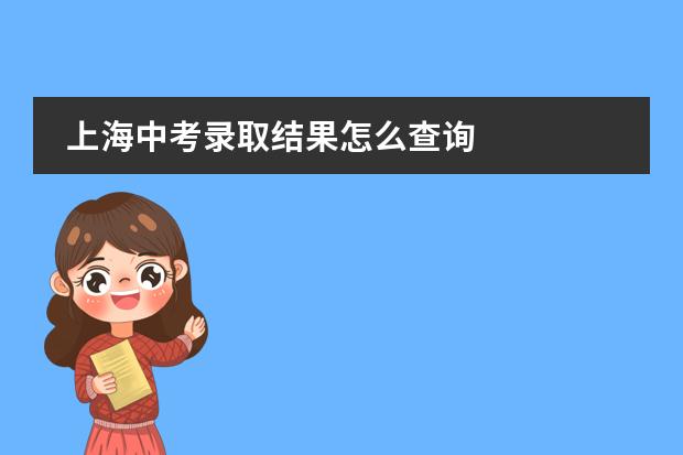 上海中考录取结果怎么查询