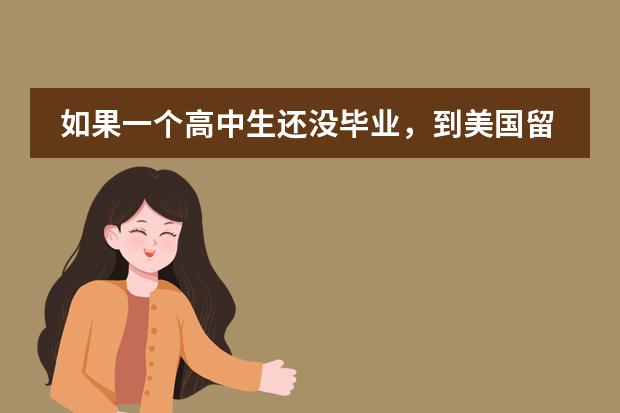 如果一个高中生还没毕业,到美国留学,一年多少钱?一共要带多少钱?老师