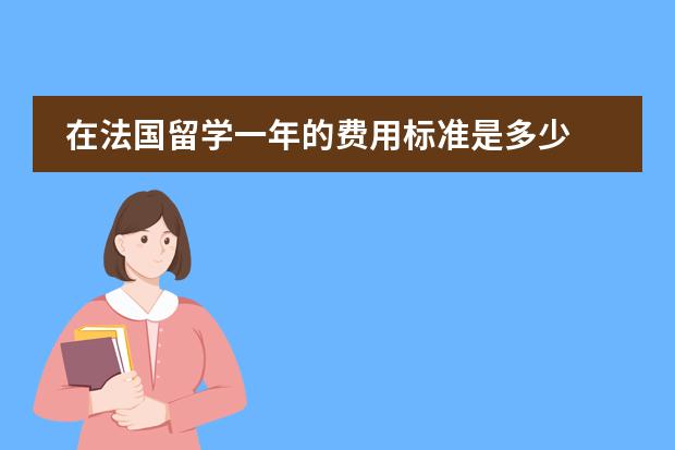 在法国留学一年的费用标准是多少