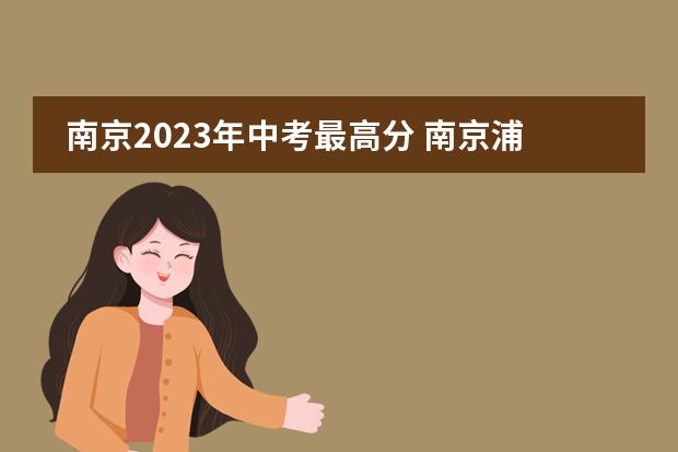 南京2023年中考最高分 南京浦口实验学校中考成绩
