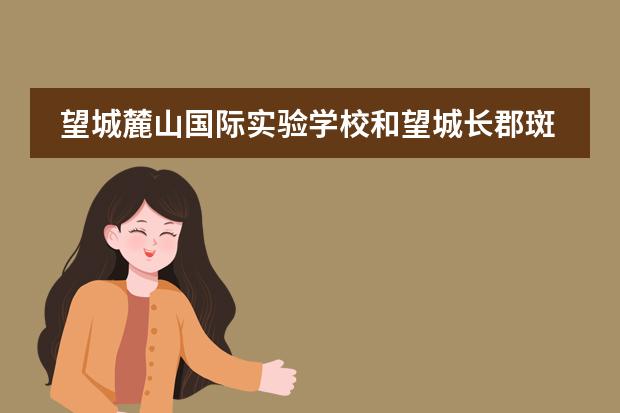 望城麓山国际实验学校和望城长郡斑马湖哪个初级中学好