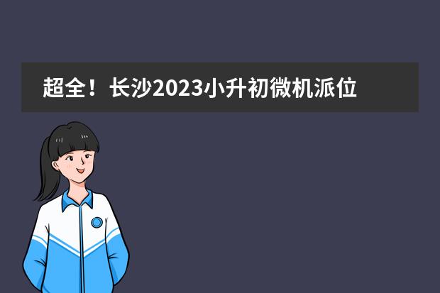 超全！长沙2023小升初微机派位学校&指标数！跨区、外地回长微机派位数据（长沙麓山国际实验学校是公立还是私立学校）