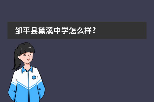 邹平县黛溪中学怎么样?