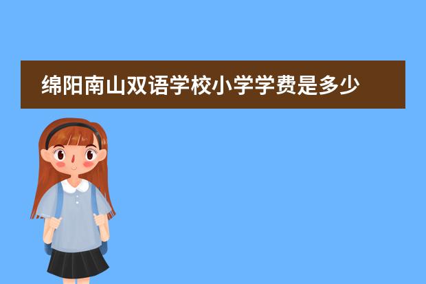 绵阳南山双语学校小学学费是多少