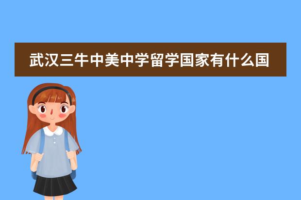 武汉三牛中美中学留学国家有什么国家