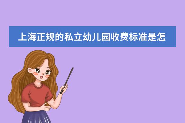 上海正规的私立幼儿园收费标准是怎样的?(上海公办幼儿园收费标准)
