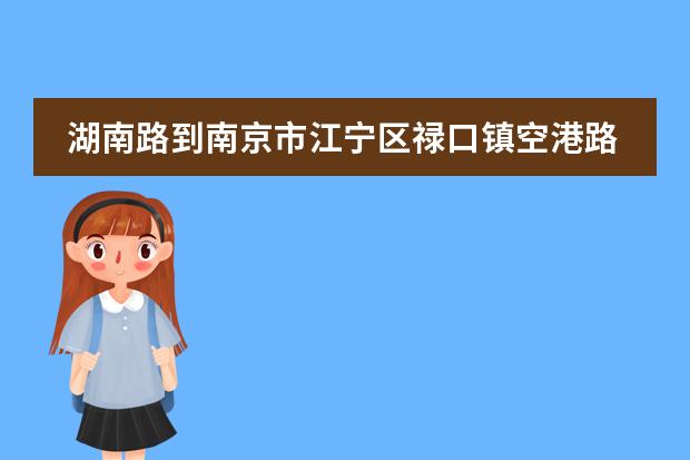 湖南路到南京市江宁区禄口镇空港路打车估计要多少钱