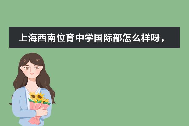 上海西南位育中学国际部怎么样呀,学校风气好嘛