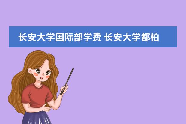 长安大学国际部学费 长安大学都柏林国际交通学院学费