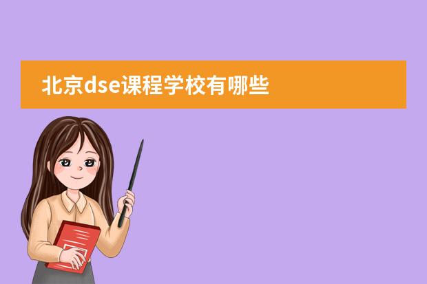 北京dse课程学校有哪些