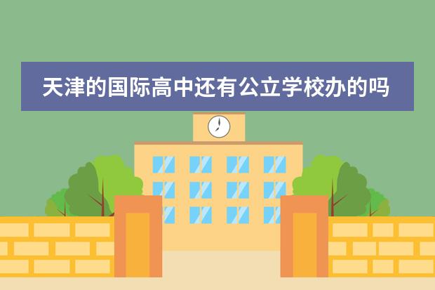 天津的国际高中还有公立学校办的吗？听说南开的国际部都停办了？