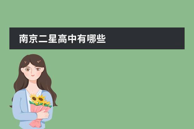 南京二星高中有哪些