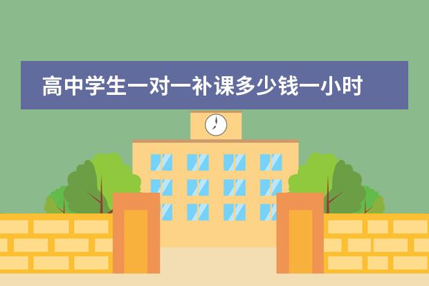 高中学生一对一补课多少钱一小时