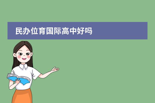民办位育国际高中好吗