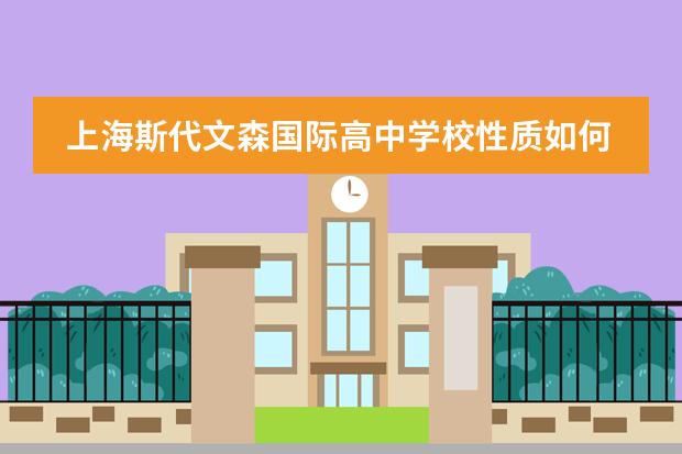 上海斯代文森国际高中学校性质如何  学校简介